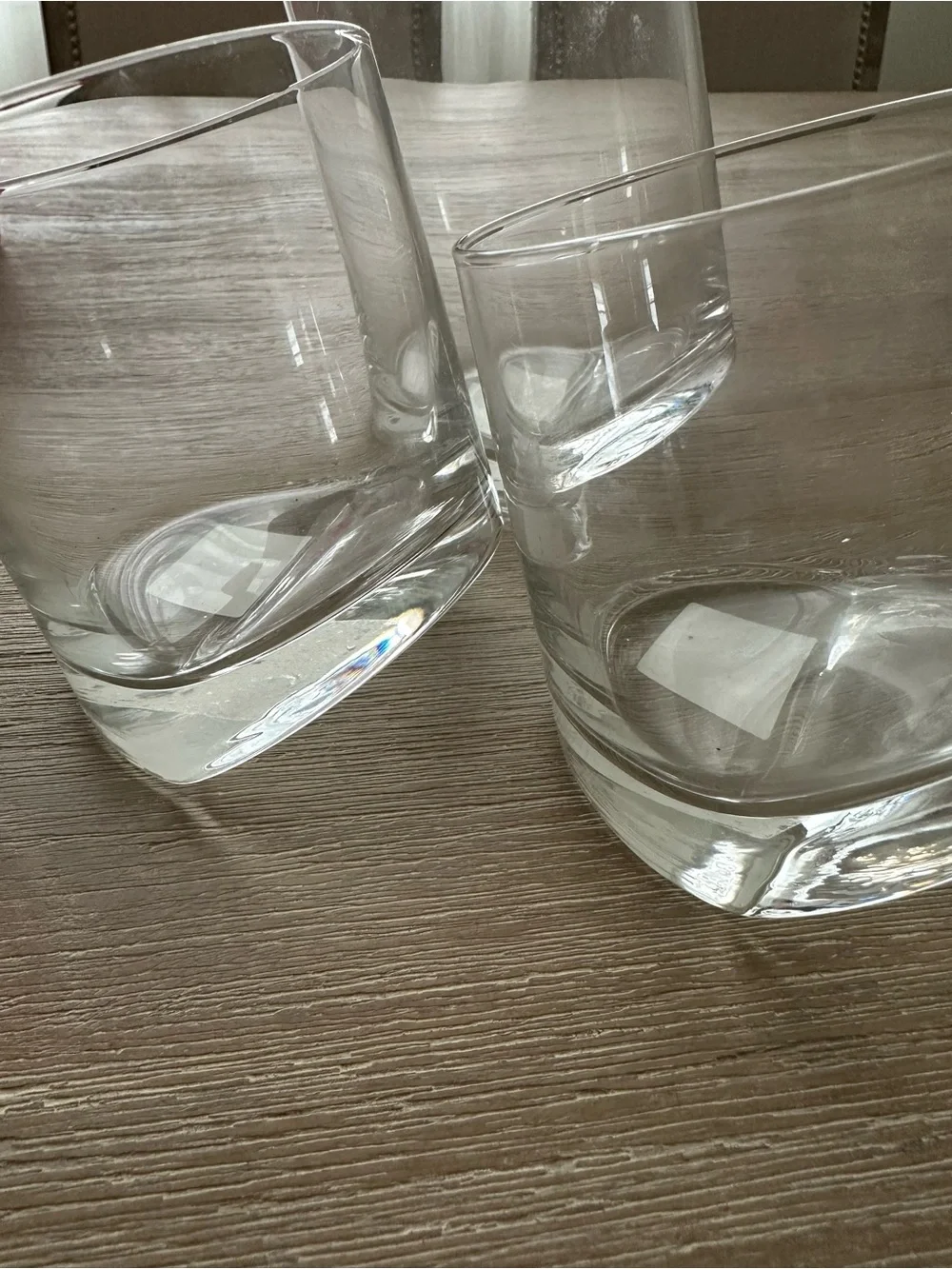 Z Gallerie Set of 3 Clear Glass Tumblers